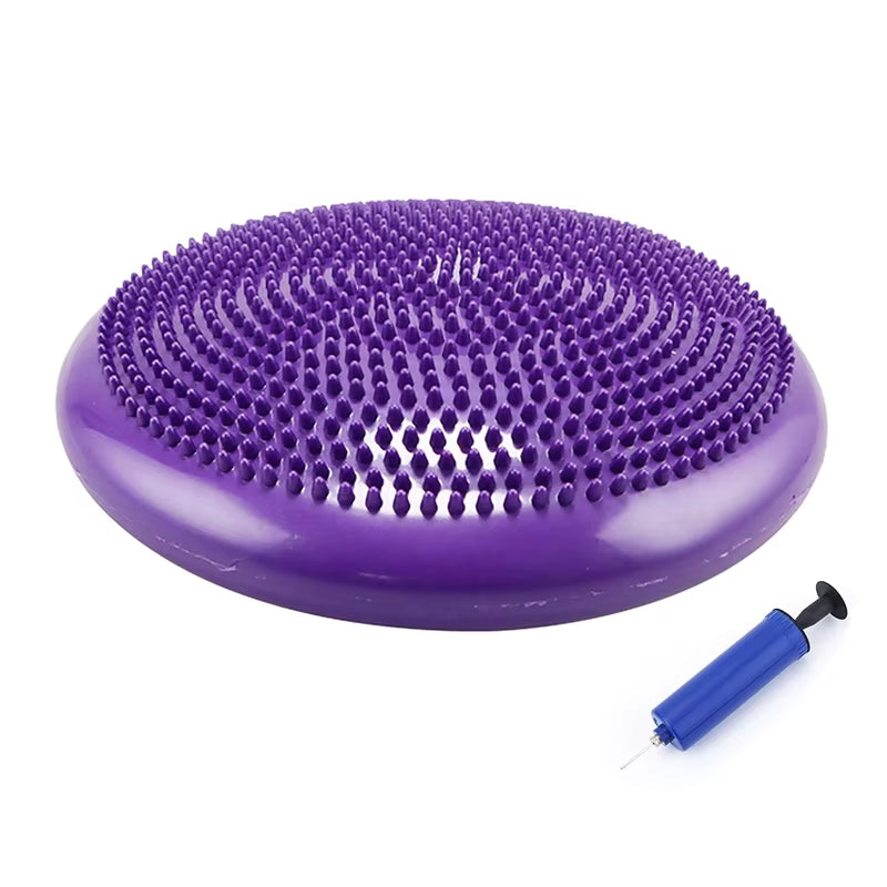 Balance Pad Yoga Massage Seat Cushion Thickened Explosion-Proof Balance Ball Inflatable Massage Seat Cushion Balance Plate